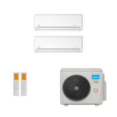 Imagem de Ar-Condicionado Multi Split Inverter Midea 18.000 (1x Evap HW 9.000 + 1x 18.000) Quente/Frio 220V								