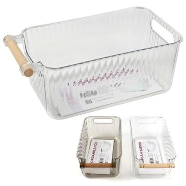 Imagem de ORGANIZADOR PLASTICO/MADEIR 15,5X28X11CM