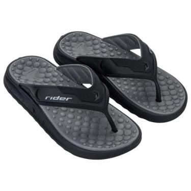 Imagem de Chinelo Rider R Soft Plus Dedo Ad 12528 Masculino, Preto, 39
