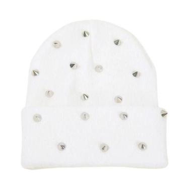 Imagem de Gorro Punk Masculino Com Rebites, Touca Gótica De Caveira, Acessório D
