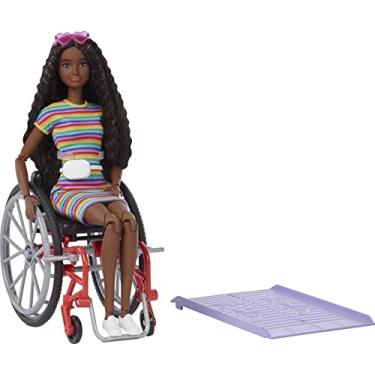 Imagem de Barbie Fashionista Negra Com Cadeira de Rodas - Mattel