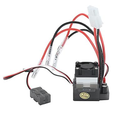 Imagem de Generic 1/10 RC 360A ESC Escovado à Prova D'água Com Dissipador de Calor e Ventilador de Resfriamento para Carros de Turismo/veículos Off-road, Longa Vida útil, Material de Liga de Alumínio