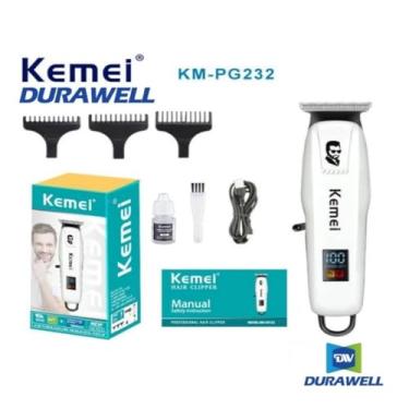 Imagem de Máquina de Cortar Cabelo e Barba KM-PG232 – Precisão, Potência e Conforto Profissional