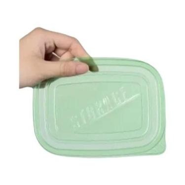 Imagem de Conjunto De 6 Recipientes Plásticos Retangulares Coloridos De 709ml Pa