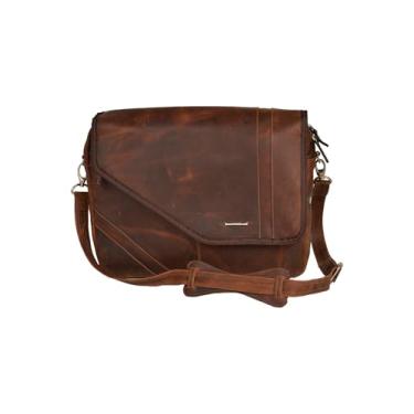 Imagem de Pasta Executiva Notebook Masculina Couro Sifra (FOSSIL MARROM)