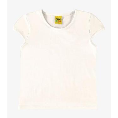 Imagem de Blusa Infantil Feminino Rovi Kids Bege - Rovitex Kids Básicos, Bege, 4