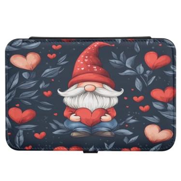 Imagem de Burbuja Caixa de joias de viagem de gnomos de dia dos namorados, presente para mulheres e meninas, estojo de joias portátil de couro PU organizador para brincos, anéis, colares e pulseiras