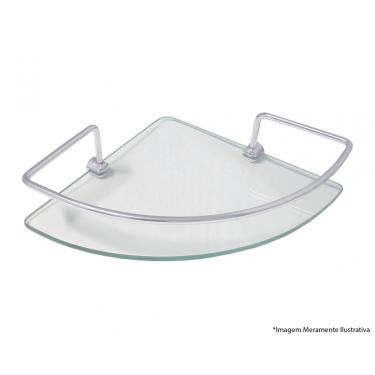 Imagem de Porta Shampoo Hidrolar Vidro Canto 20Cm