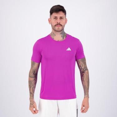 Imagem de Camiseta Adidas Own The Run 3S Roxa, G