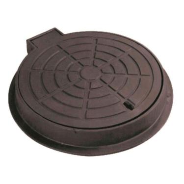 Imagem de Tampa Tampão Articulado Ferro Passagem Agua Esgoto 40X60Cm
