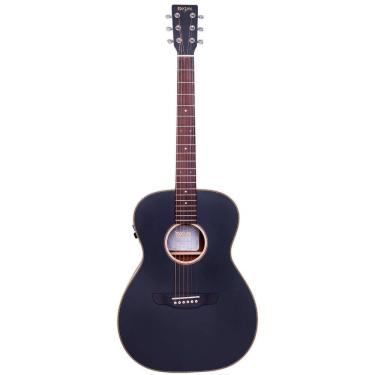 Imagem de Violao Rozini Rx330 Eq F M Top Triple Ativo Bk Fosco Mogno