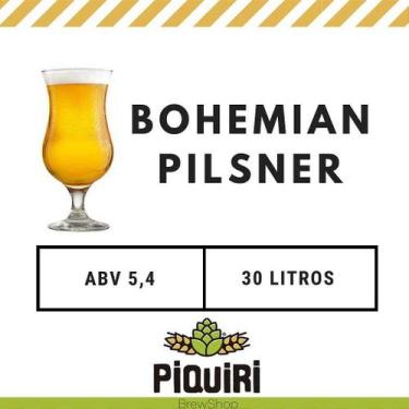 Imagem de Kit de Insumos para Fabricação de Cerveja Artesanal 30L - Bohemian Pil