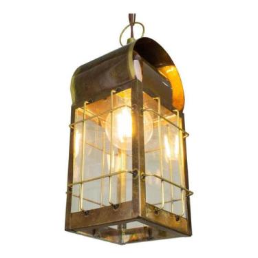 Imagem de Pendente Artesanal Latão London Vintage Rustica Ouro Velho St1435 - St