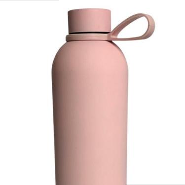 Imagem de Garrafa Termica Moderna 750Ml Inox Aço Cor Rosa Bebe - Tavolo