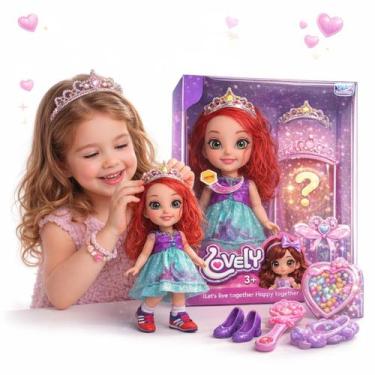 Imagem de Boneca Princesa Fashion Infantil Brinquedo Popular Presente de Anivers