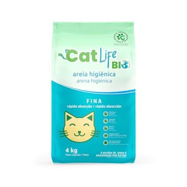 Imagem de Areia Biodegradável Cat Life Bio Fina 4 Kg - Absorção Rápida