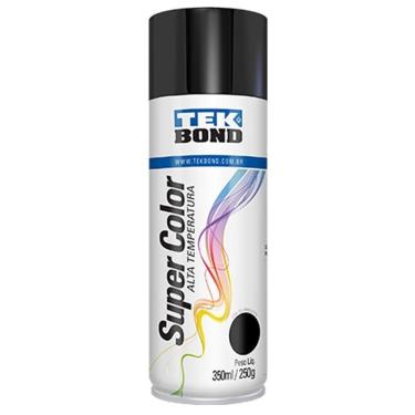 Imagem de Tinta Spray Tekbond Alta Temperatura Preto Brilhante 350ml
