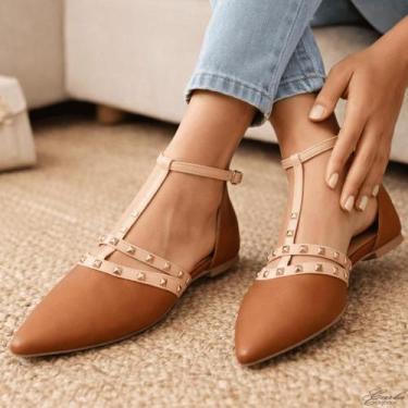 Imagem de Sapatilha Feminina Tamanho Especial 41 42 43 44 com Spikes Sapatilha S