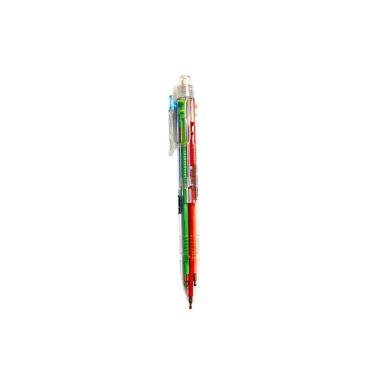 Imagem de Caneta Esferográfica Lyke Semi Gel 0.7MM Office com Borracha Ponta Fina Retrátil 6 Core...