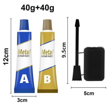 Imagem de Esparadrapo frio industrial novo da pasta do reparo do metal da solda 