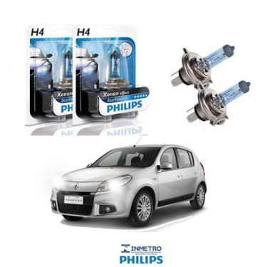 Imagem de Lâmpadas Farol RENAULT Sandero Philips H4 BlueVision