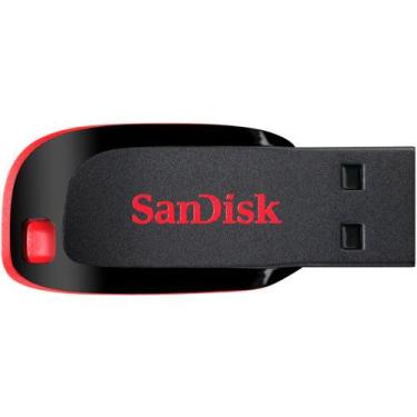 Imagem de Pen Drive 16GB SanDisk Cruzer Blade, USB 2.0, Preto - SDCZ50-016G-B35