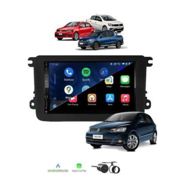Imagem de Kit Multimídia Gol Voyage Saveiro G7 G8 7 Pol CarPlay AndroidAuto Sem 