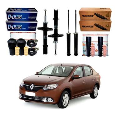 Imagem de Kit Amortecedor Dianteiro Traseiro Logan 1.0 1.6 2014 A 2019 - NAKATA 