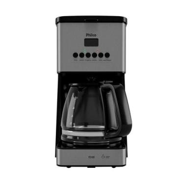 Imagem de Cafeteira Elétrica Programável Philco 1,6L PCFD40-1 Preta/Inox 220V, 2