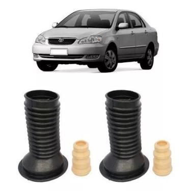 Imagem de Kit Batente e Coifa Amortecedor Dianteiro Emborrachado Toyota Corolla 