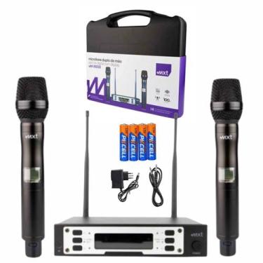 Imagem de Microfone Duplo De Mão Sem Fio Digital Uhf9000 Mxt