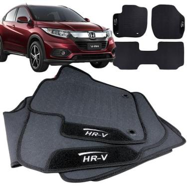 Imagem de Tapete pra Carro Borracha Honda Hrv 2019 2020 2021 2022 3 Peças - W8 A
