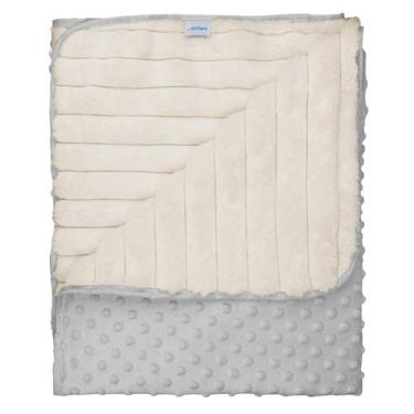 Imagem de Cobertor para Bebê 90 cm x 1,10 Baby Joy, Cinza