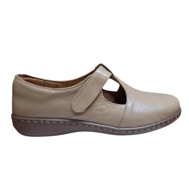 Imagem de Sapato Feminino Couro Slim Fly Opananken - Nude, 36