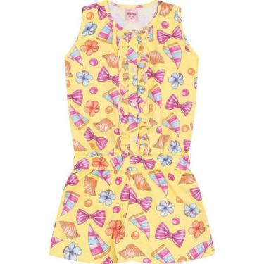 Imagem de Macacão Infantil Amarelo Serelepe 5106, 10