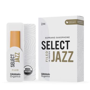 Imagem de Palheta para Saxofone Soprano Organic Select Jazz 2M Certificação 100% Orgânica com 10 Unidades DD Woodwinds