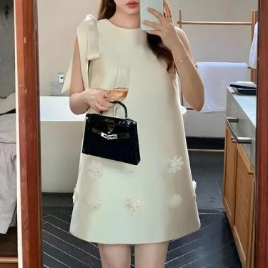Imagem de Vestido Mini Elegante Sem Mangas Para Mulheres, Vestido De Festa Com L