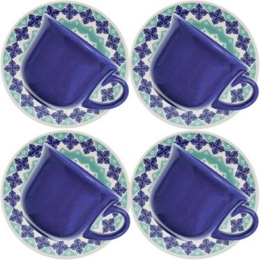 Imagem de Kit Jogo De Xícaras Para 4 Pessoas Donna Lola 200ml 4 Peças - Genérico