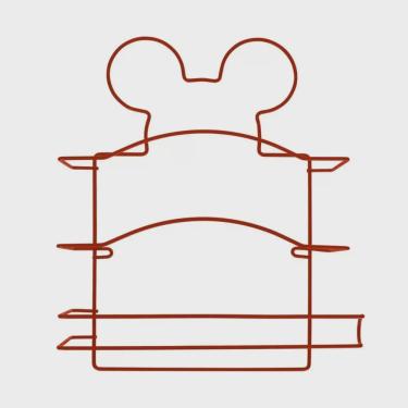 Imagem de Suporte para Rolos Triplo Vermelho Mickey - Disney