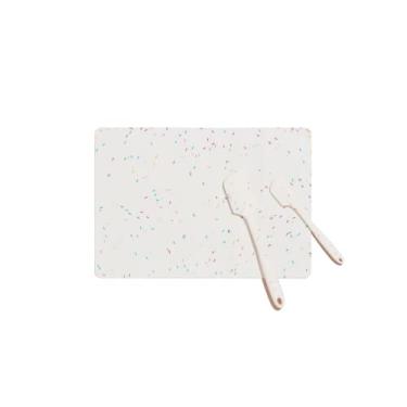 Imagem de GIR: Get It Right Conjunto de silicone premium para assar – Ferramentas antiaderentes resistentes ao calor – Tapete de cozimento reutilizável, espátula de 28 cm e 20 cm – Polvilhe