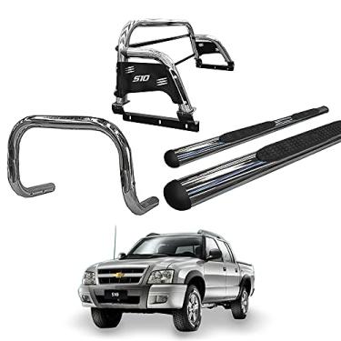 Imagem de Kit Quebra Mato+Santo Ant H3+Estr Oval-S10 94/2011 Cromo C/D