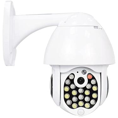 Imagem de Câmera de segurança PTZ externa 2MP HD WiFi câmera IP com detecção de movimento, visão noturna colorida, panorâmica e inclinação, áudio bidirecional, à prova d'água