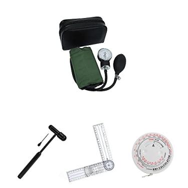 Imagem de Kit Fisioterapia Medidor De Pressão Martelo Goniometro Trena (Verde)