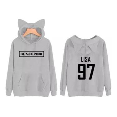 Blusa moletom feminino orelhinha bts kpop hot sale todos integrantes