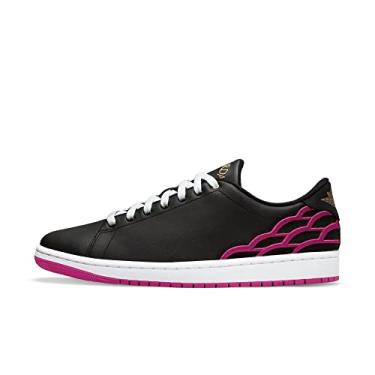 Imagem de Men's Jordan Centre Court Black/White/Metallic Gold/Mystic Hibiscus (DQ8577 001) - 8.5