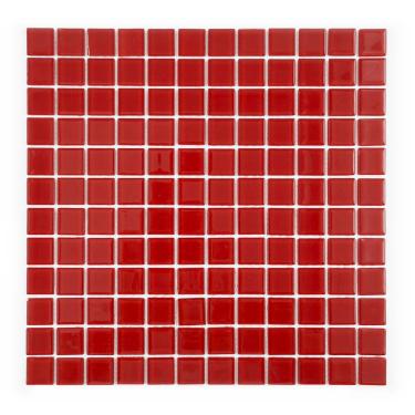 Imagem de Placa Pastilha Vidro Parede 30cm X 30cm Vermelho