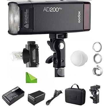 Imagem de GODOX AD200 Pro AD200Pro 200Ws 2.4G Flash Strobe com Difusor de Flash Godox ML-CD15, 500 Flashes de Potência Total, Speedlite Fresnel Flash Head Pocket Flash Monolight