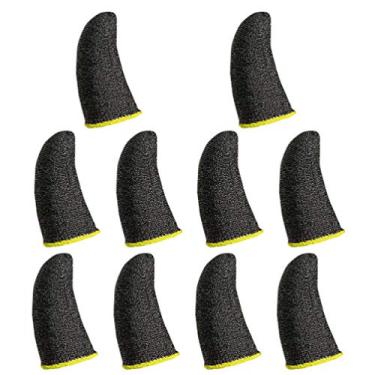 Imagem de UKCOCO 10 Pcs Cama De Dedo De Jogo Dedo Manga Anti-suor Capa Protetora De Dedo Mangas De Polegar Jogo Para Celular Manga Do Polegar Sensível Fibra De Prata Protetor De Dedo Lidar