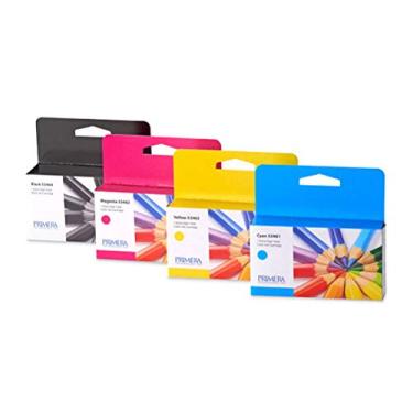 Imagem de Primera 53465 cartucho de tinta amarela magenta ciano de alto rendimento, pacote com 4 unidades para impressoras de etiquetas coloridas LX1000, LX2000