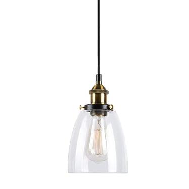 Imagem de Home-Neat Lustre Pendente Vidro Industrial Vintage Luminária Suspensa E27 para Sala De Estar (Cup)